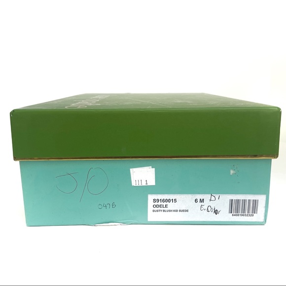 Kate Spade Odele Ruffle Dress Sandal Suede Leather Size 6 in Dusty Blush - Picture 11 of 12